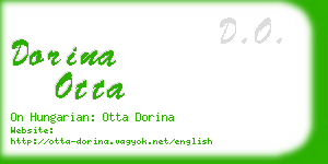 dorina otta business card